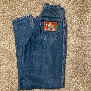 Super Vintage Mickey&Co. cowboy themed jeans